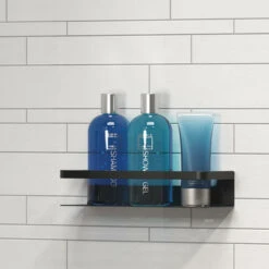 Tiger Douchemand Met Handdoekhouder Caddy Zw -Thuis Badkamer 123 3583