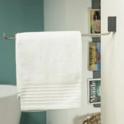 Tiger Handdoekrek Cliqit Donkergrijs RVS 9 Tiger Handdoekrek Cliqit Donkergrijs RVS -Thuis Badkamer 123 3591