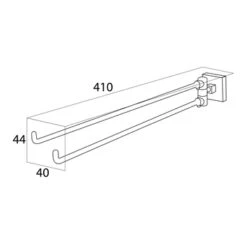 Tiger Handdoekrek Melbourne Met Draaibare Armen Chroom -Thuis Badkamer 123 3604