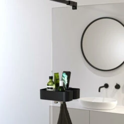 Tiger Douchemand Voor Douchewand 2-store Zwart -Thuis Badkamer 123 3635