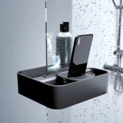 Tiger Douchemand Voor Douchewand 2-store Zwart -Thuis Badkamer 123 3639