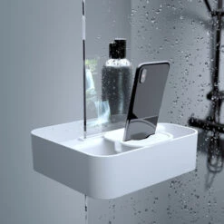 Tiger Douchemand Voor Douchewand 2-store Wit -Thuis Badkamer 123 3647