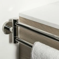 Tiger Dubbel Handdoekrek Boston Met Draaibare Armen Chroom -Thuis Badkamer 123 3673