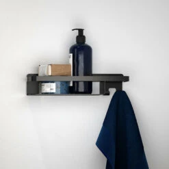 Tiger Douchemand Met Haak Caddy Zwart -Thuis Badkamer 123 3695