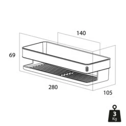 Tiger Douchemand Cooper 28 Cm RVS/zwart -Thuis Badkamer 123 3722