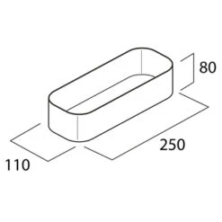 Tiger Wandrek/douchemand 2-store 25cm Wit -Thuis Badkamer 123 3741