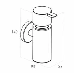 Marho Zeepdispenser Luxor Brons Koper -Thuis Badkamer 123 3878