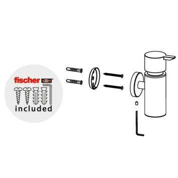 Marho Zeepdispenser Luxor Gun Metal 6 Marho Zeepdispenser Luxor Gun Metal - Afbeelding 5