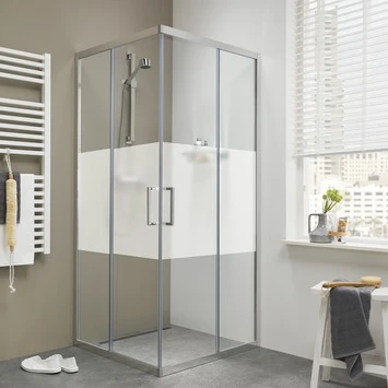 Sealskin Douchecabine Met Schuifdeur Style Hoekinstap 90x195 Cm Met Gesatineerde Band 3 Sealskin Douchecabine Met Schuifdeur Style Hoekinstap 90x195 Cm Met Gesatineerde Band