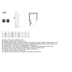 Sealskin Swingdeur Voor Douchewand I AM 200x90 Cm RVS 13 Sealskin Swingdeur Voor Douchewand I AM 200x90 Cm RVS -Thuis Badkamer 123 3934