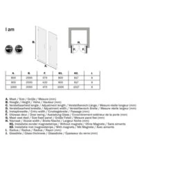 Sealskin Pendeldeur Voor Nis I AM 90x200 Cm Chroom -Thuis Badkamer 123 3955