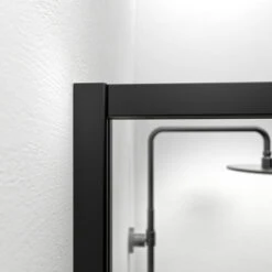 SEALSKIN Draaideur Voor Nis Contour Zwart 100x200cm -Thuis Badkamer 123 3983