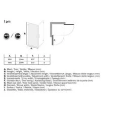 Sealskin Swingdeur Voor Hoekinstap I AM 200x100 Cm Chroom -Thuis Badkamer 123 4030