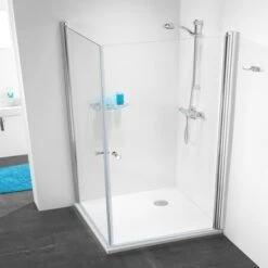 Sealskin Douchecabine Met Swingdeur C105 Hoekinstap 90x195 Cm Chroom -Thuis Badkamer 123 4063