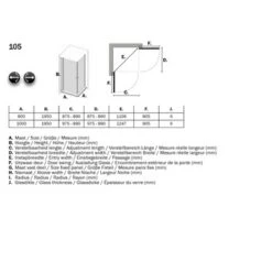 Sealskin Douchecabine Met Swingdeur C105 Hoekinstap 90x195 Cm Chroom -Thuis Badkamer 123 4064