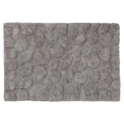 Voorkant 18 Sealskin Pebbles Badmat Grijs 60 X 90 Cm