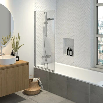 Sealskin Badwand Hooked 75x140cm Hoogglans Aluminium 3 Sealskin Badwand Hooked 75x140cm Hoogglans Aluminium