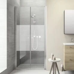 Sealskin Pendeldeur Voor Nis Code 90x197 Cm Met Gesatineerde Band