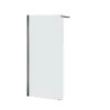 Allibert Douchewand Lago 90x195 Cm Helder Glas Met Zwarte Profielen