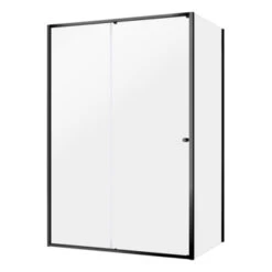 SEALSKIN Douchecabine Contour Zwart 120x200cm Met Schuifdeur -Thuis Badkamer 123 4208