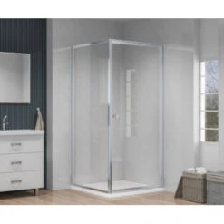 Atlantic Roan Douchewand En -deur 90x90x190cm Chroom -Thuis Badkamer 123 4242