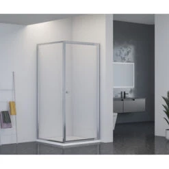 Atlantic Roan Douchewand En -deur 90x90x190cm Chroom -Thuis Badkamer 123 4244