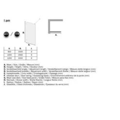 Sealskin Inloopdouche A3 I AM 200x90 Cm Chroom -Thuis Badkamer 123 4353
