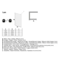 Sealskin Inloopdouche A3 I AM 200x100 Cm RVS -Thuis Badkamer 123 4387