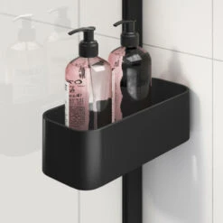 Sealskin Inc. Inloopdouche Type A3 120x200 Cm Met Douchemand, 8 Mm Helder Veiligheidsglas Met Antikalklaag Mat Zwart -Thuis Badkamer 123 4407