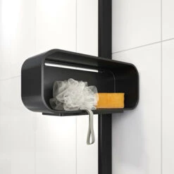 Sealskin Inc. Inloopdouche Type A3 100x200 Cm Met Douchemand, 8 Mm Helder Veiligheidsglas Met Antikalklaag Mat Zwart -Thuis Badkamer 123 4458