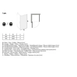 Sealskin Douchecabine Met Swingdeur I AM 100x200 Cm Chroom -Thuis Badkamer 123 4650