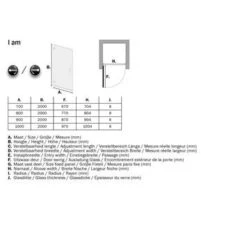 Sealskin Swingdeur Voor Nis I AM 200x100 Cm RVS 13 Sealskin Swingdeur Voor Nis I AM 200x100 Cm RVS -Thuis Badkamer 123 4686