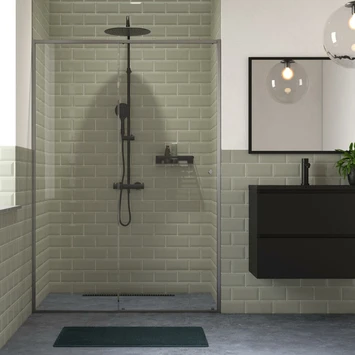 Sealskin Schuifdeur Voor Nis Contour 140x200 Cm Mat Grijs 3 Sealskin Schuifdeur Voor Nis Contour 140x200 Cm Mat Grijs