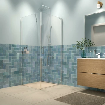 Sealskin Inc. Draaideur En Zijwand 100x100x200 Cm Met Douchemand, 8 Mm Helder Veiligheidsglas Met Antikalklaag Zilver Hoogglans 3 Sealskin Inc. Draaideur En Zijwand 100x100x200 Cm Met Douchemand, 8 Mm Helder Veiligheidsglas Met Antikalklaag Zilver Hoogglans