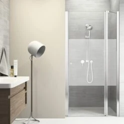 Sealskin Swingdeur Code R 2-delig 110x197 Cm Met Gesatineerde Band -Thuis Badkamer 123 4867