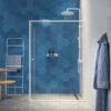 Sealskin Contour Schuifdeur Met Zijwand 140x90x200 Cm, 6 Mm Helder Veiligheidsglas Met Antikalklaag Mat Wit