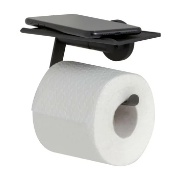 Tiger Toiletrolhouder Noon Met Planchet Zwart 4 Tiger Toiletrolhouder Noon Met Planchet Zwart - Afbeelding 2