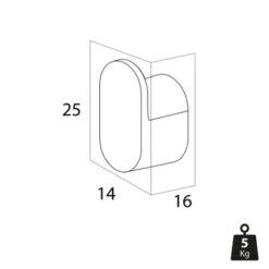 Tiger Handdoekhaak Cooper Klein RVS -Thuis Badkamer 123 5133