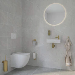 Marho Reserverolhouder Luxor Geborsteld Messing -Thuis Badkamer 123 5161