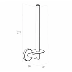 Marho Reserverolhouder Luxor Geborsteld Messing -Thuis Badkamer 123 5162