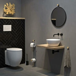 Tiger Reserverolhouder Sem Zwart -Thuis Badkamer 123 5174