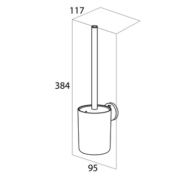 Tiger Toiletborstelhouder Urban Hangend Zwart 12 Tiger Toiletborstelhouder Urban Hangend Zwart - Afbeelding 10