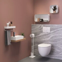 Sealskin Toiletrek Brix Metaal Wit -Thuis Badkamer 123 5209