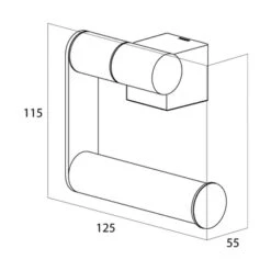 Tiger Toiletrolhouder Nomad Zwart 7 Tiger Toiletrolhouder Nomad Zwart -Thuis Badkamer 123 5218