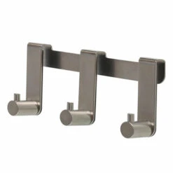 Tiger Douchecabine 3-haak RVS Geborsteld