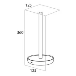 Tiger Reserverolhouder Urban Wit Staand 21 Tiger Reserverolhouder Urban Wit Staand -Thuis Badkamer 123 5250