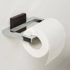 Tiger Toilethouder Zenna Chroom/Wengé -Thuis Badkamer 123 5281