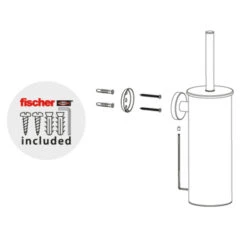 Marho Toiletborstelhouder Luxor Chroom -Thuis Badkamer 123 5324