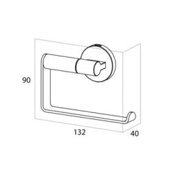 Toiletrolhouder Tiger Noon Chroom -Thuis Badkamer 123 5366