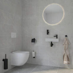 Marho Reserverolhouder Luxor Zwart 10 Marho Reserverolhouder Luxor Zwart -Thuis Badkamer 123 5386